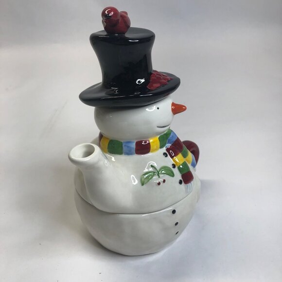 Oneida SnowMates Tea for One Hand Painted Teapot & Cup New Open Box - Picture 14 of 14